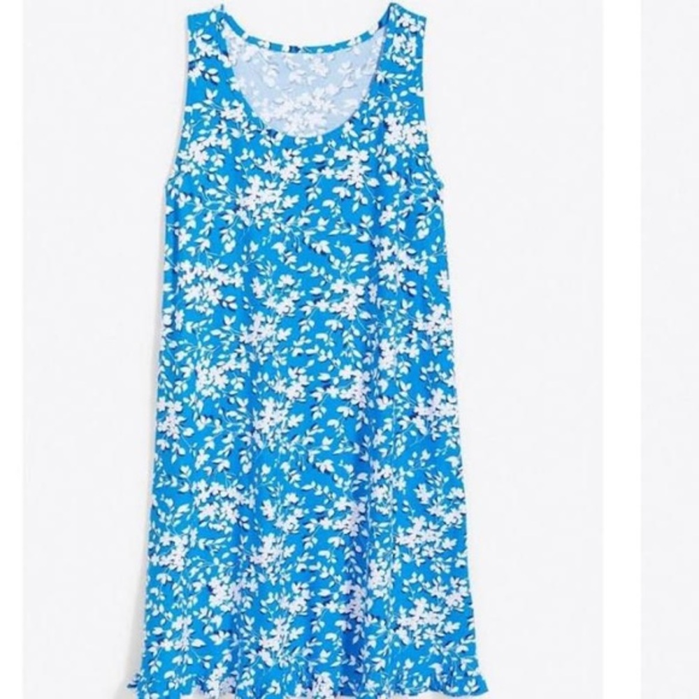 Draper James Ruffle Blue Nightie Nightgown S / M